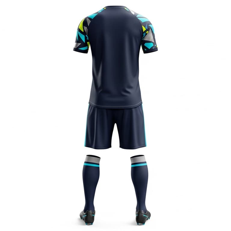Men's Geometric Sublimation Soccer Uniform Kit view 3