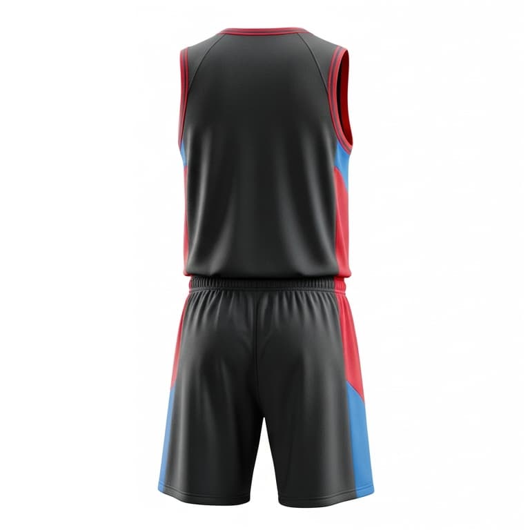 Men's Ignite Elite Basketball Uniform Set - Red, Blue & Black Performance Gear view 2