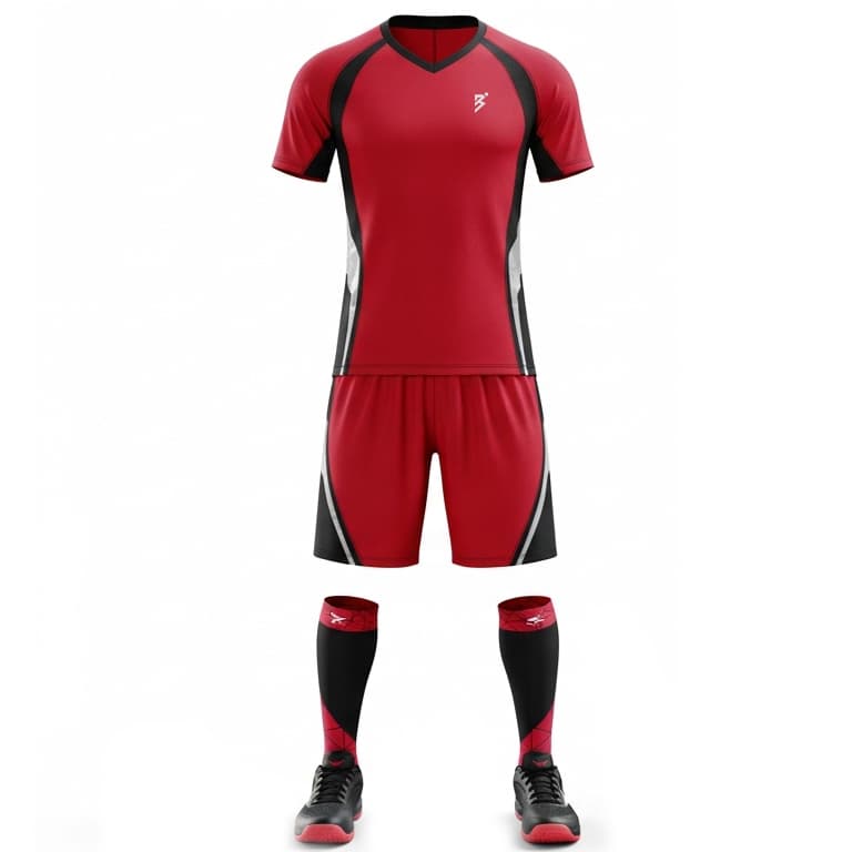 Men's Elite Pro Volleyball Uniform - Dark Blue & Aqua Performance Kit