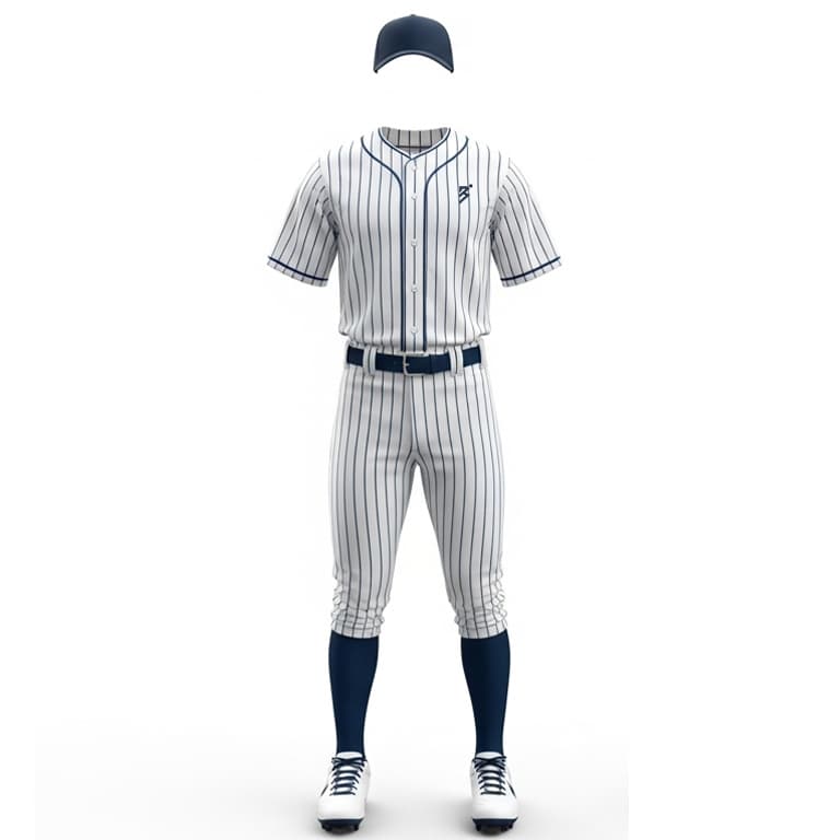 Classic Pinstripe Baseball Uniform Set