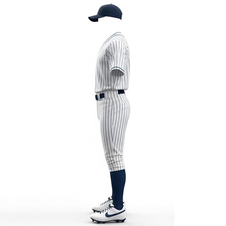 Classic Pinstripe Baseball Uniform Set view 2