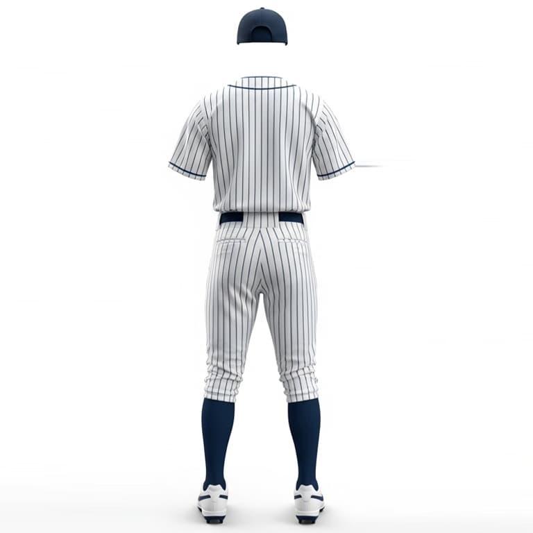 Classic Pinstripe Baseball Uniform Set view 3