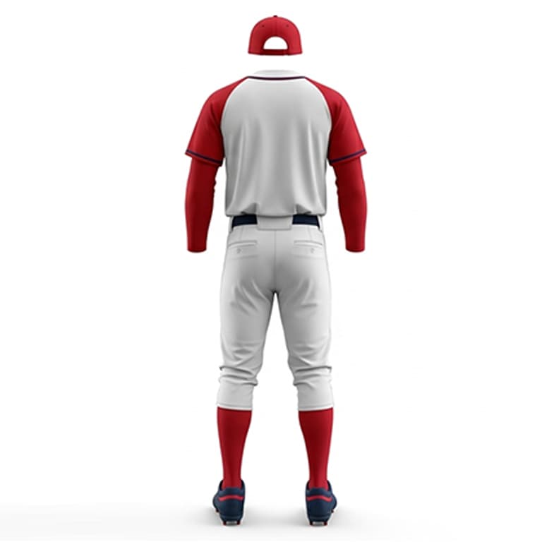 High-Performance Red & White Baseball Uniform Set view 2