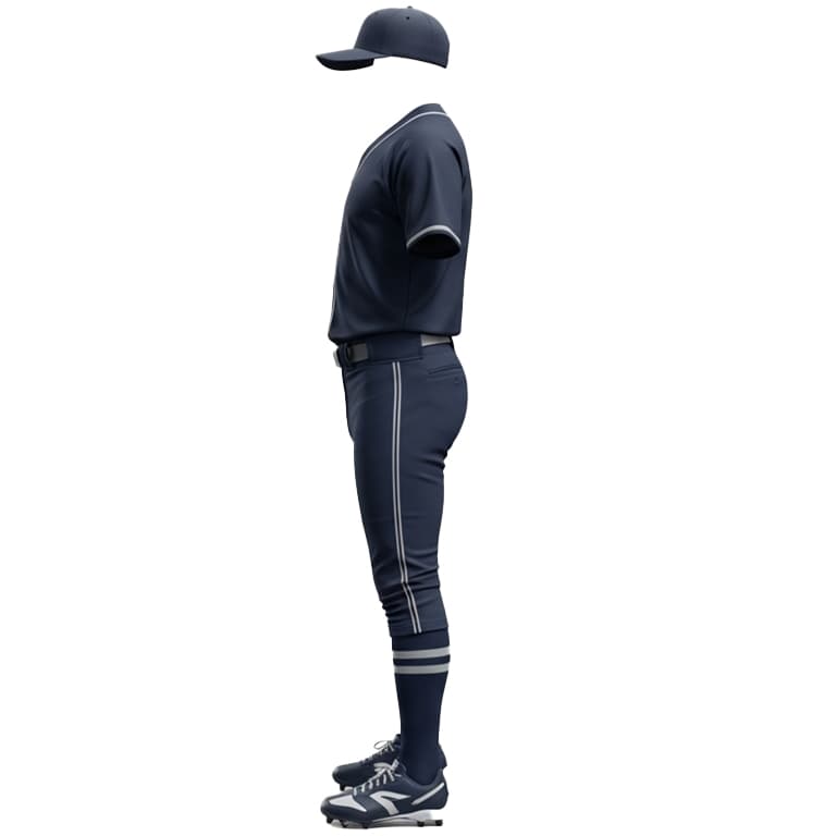 Men's Premium Navy Blue Baseball Uniform Kit view 2