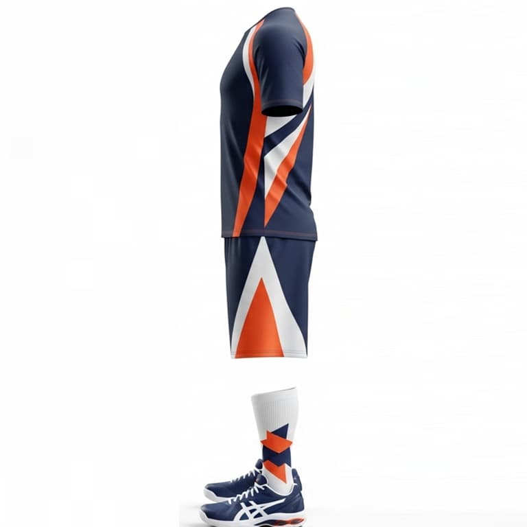 Men's Dynamic Navy Volleyball Uniform view 2