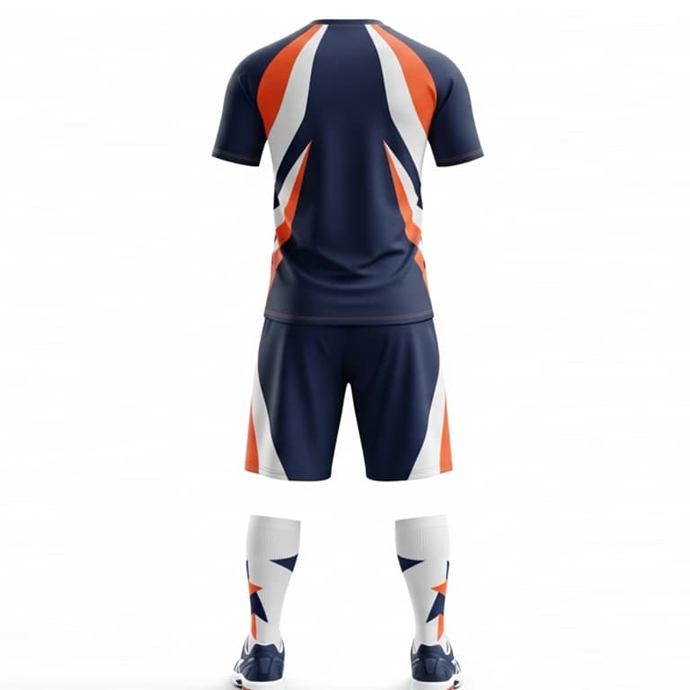 Men's Dynamic Navy Volleyball Uniform view 3