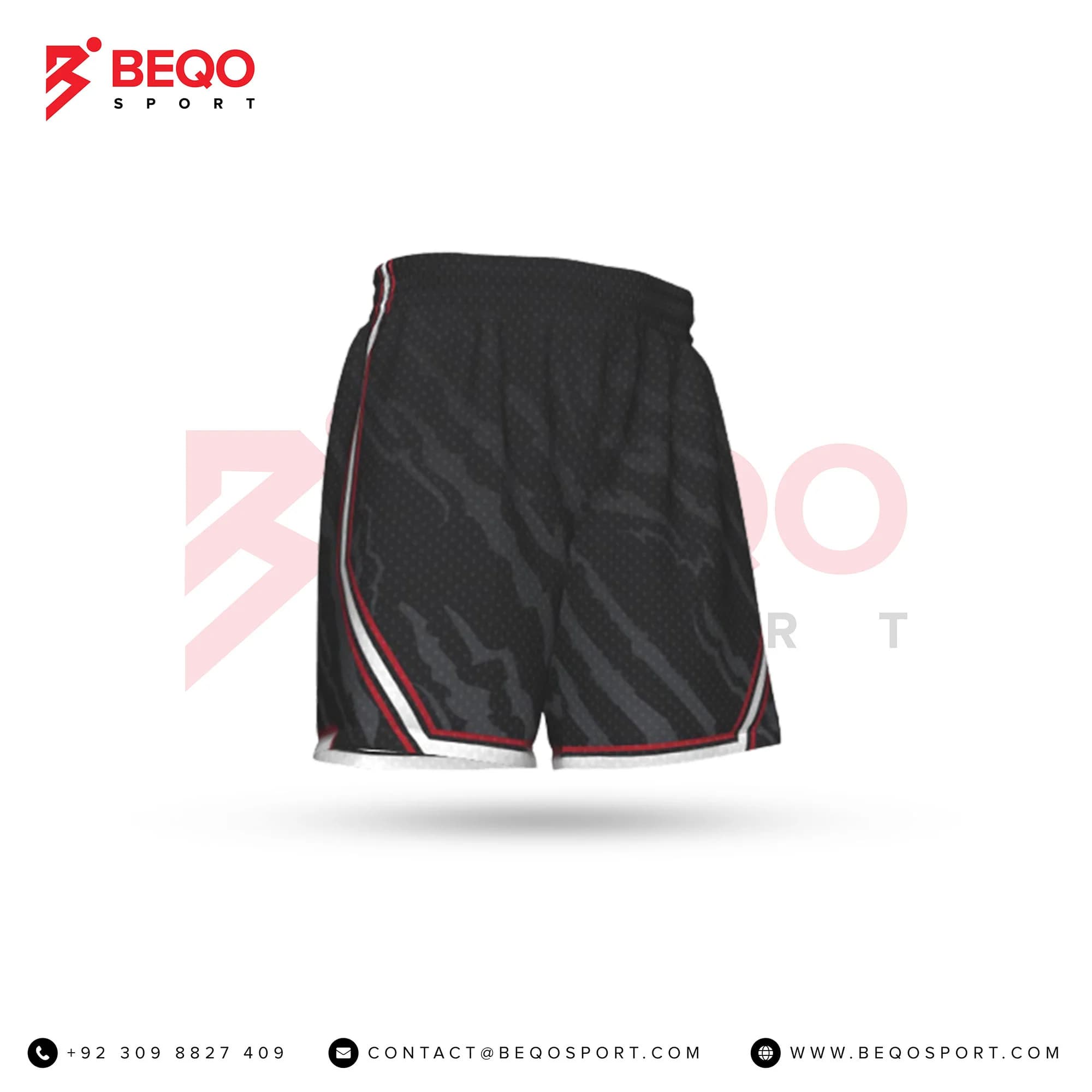 Black Sublimated Reversible Basketball Shorts