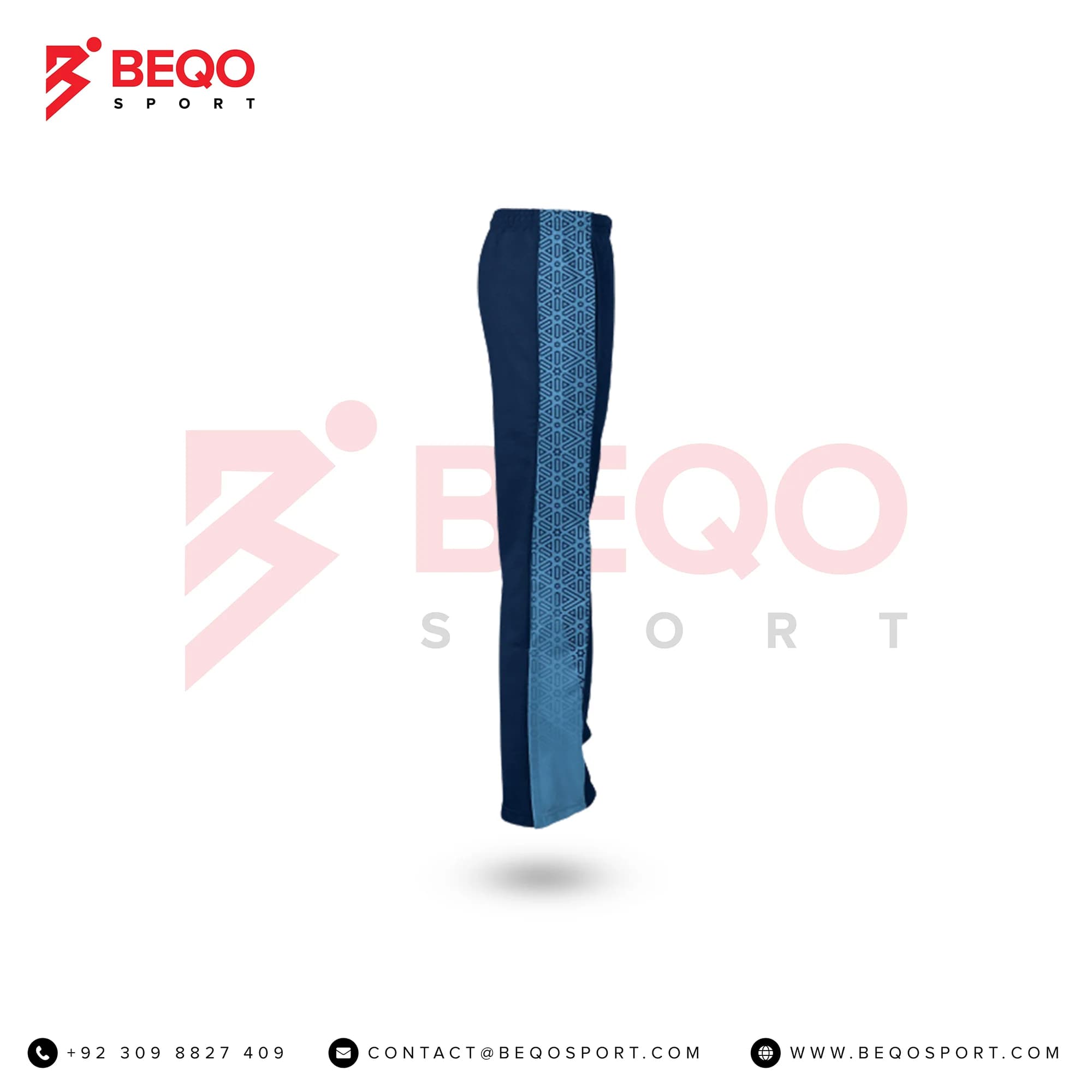Blue Sublimated Ladies Verge Warm-Up Pants