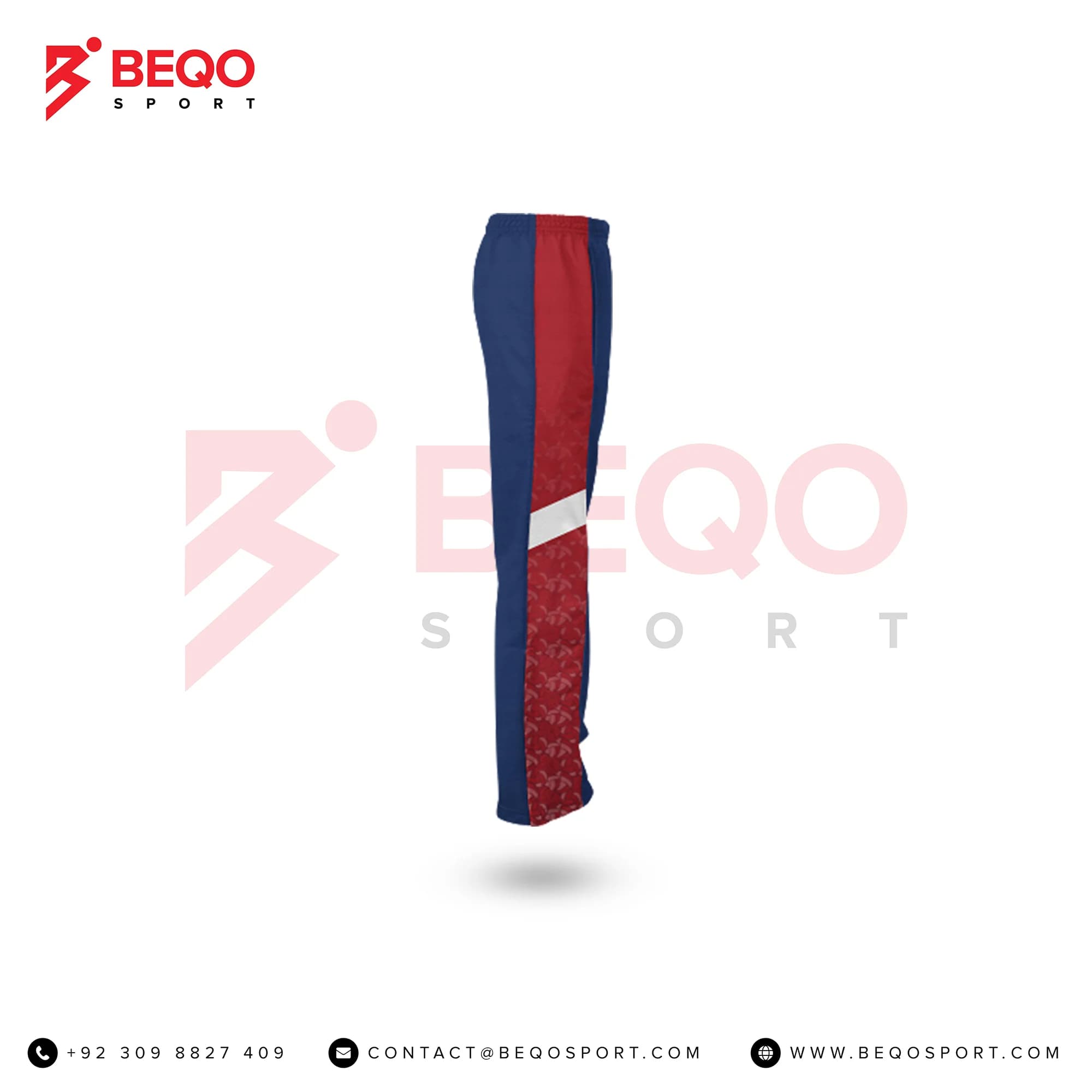 Blue and Red Sublimated Ladies Verge Warm-Up Pants