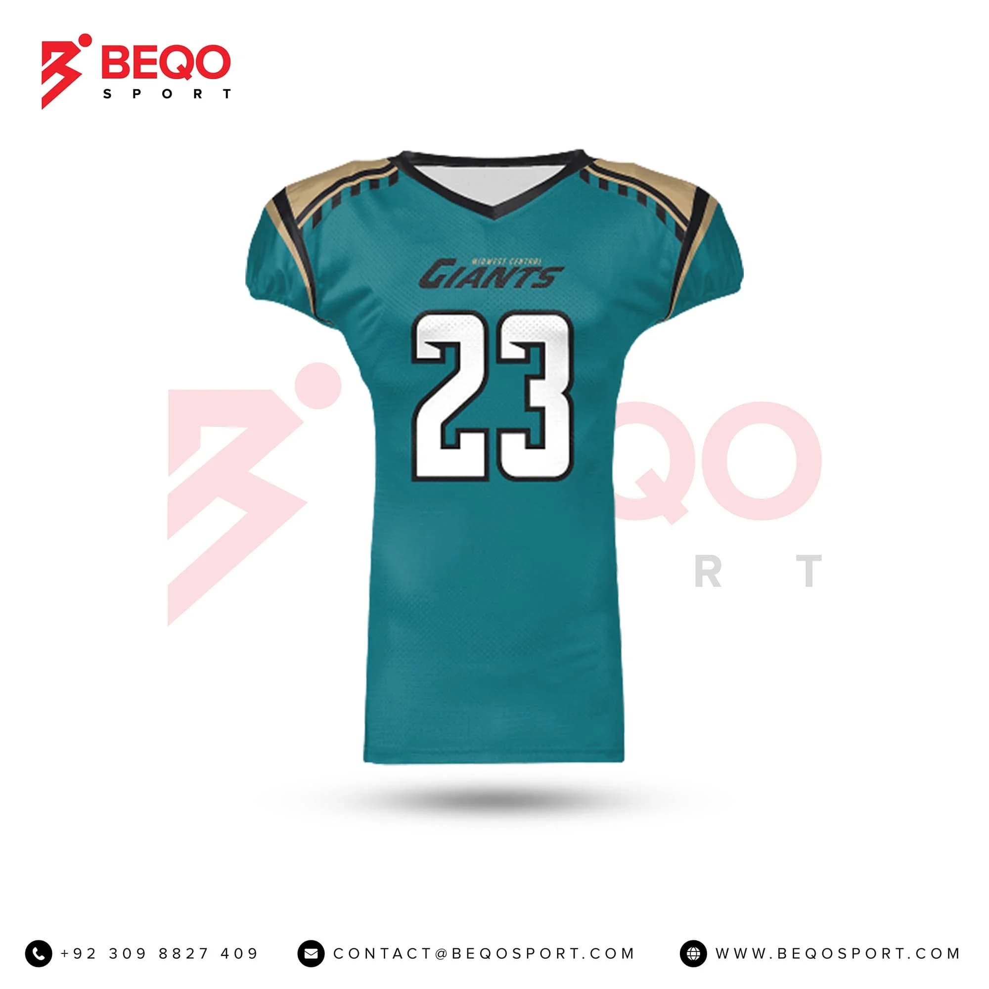 Custom Sublimated Blue American Football Jersey