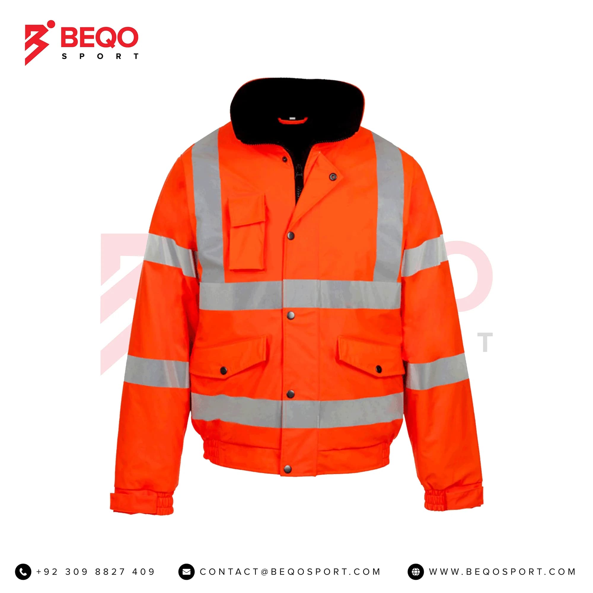 Hi-Vis Soft Shell Jacket with Internal Fleece Lining