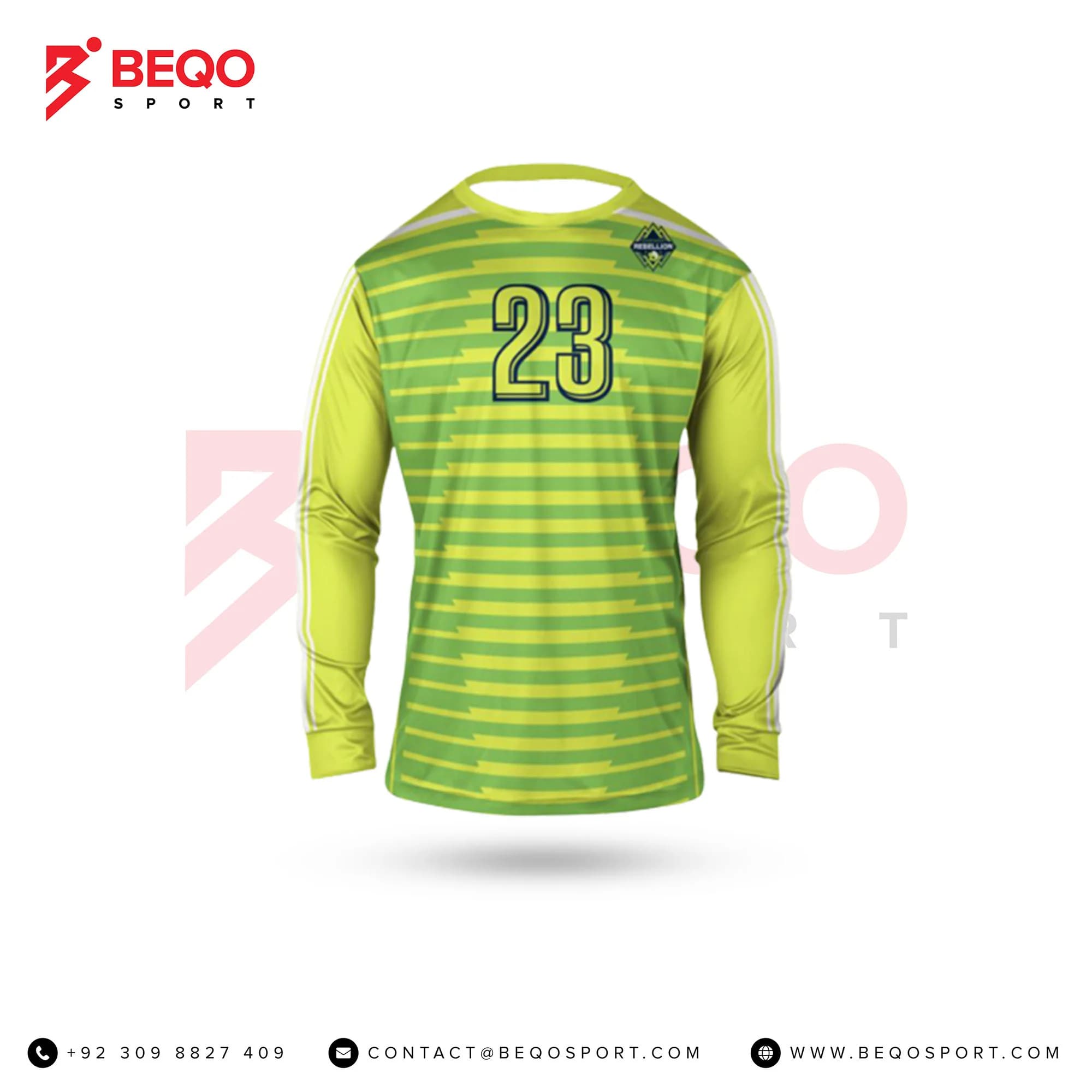 Lime Green Sublimated Goal Keeper Jerseys