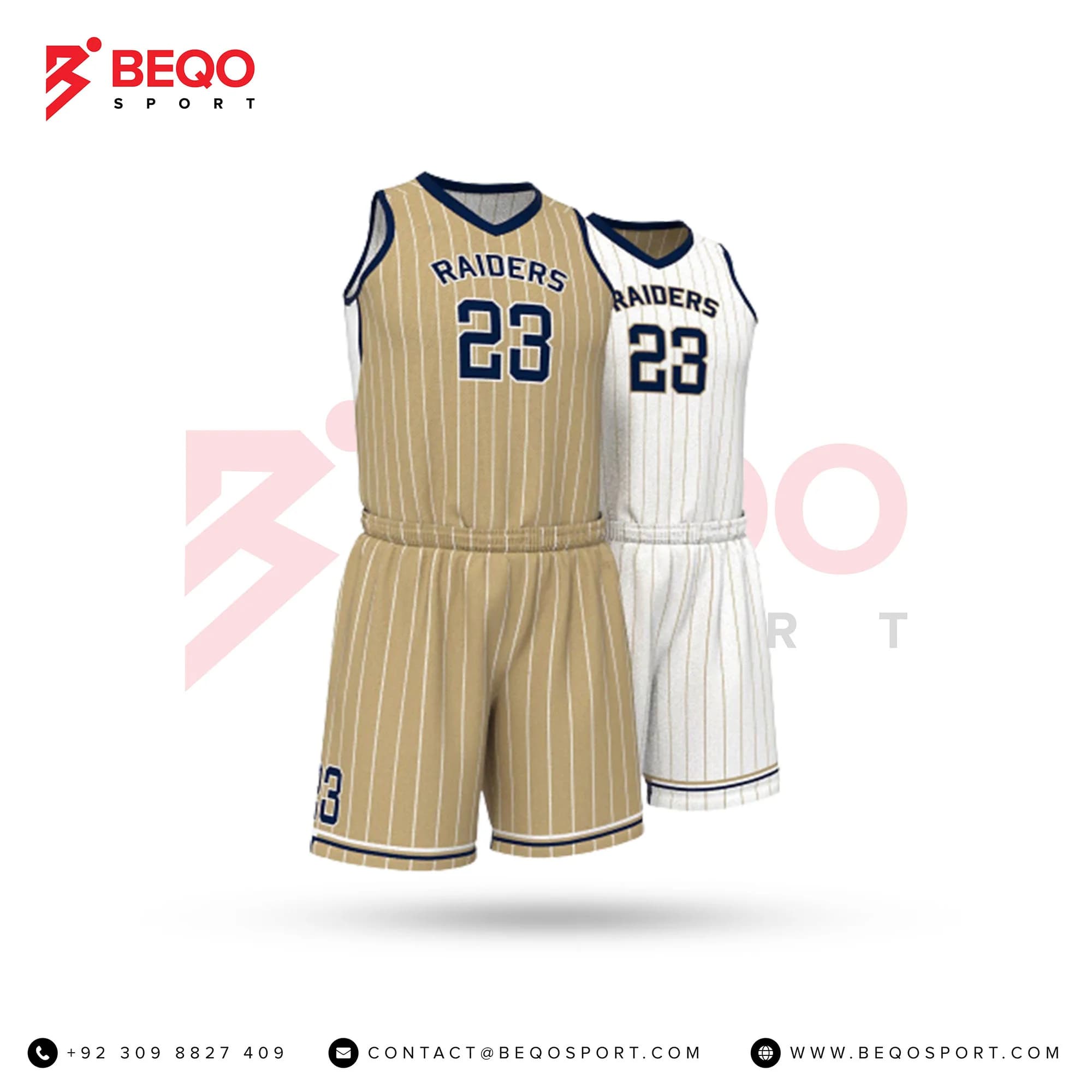 Men's Basketball Full V-Neck Uniform Series