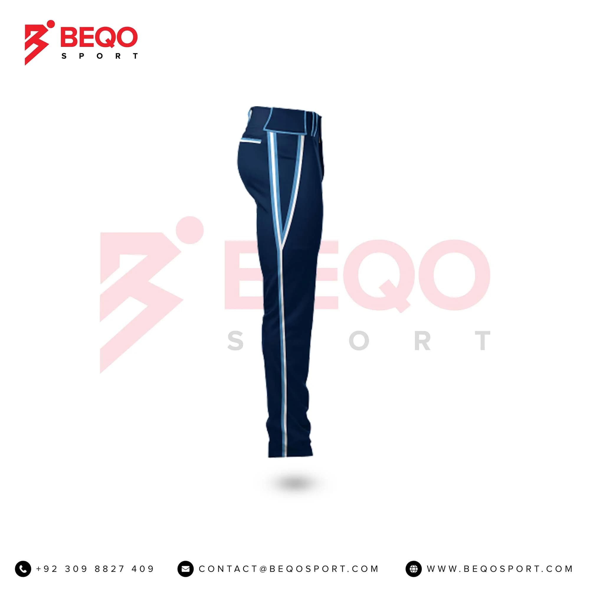Men’s Blue and Skyblue Stripe Baseball Pants