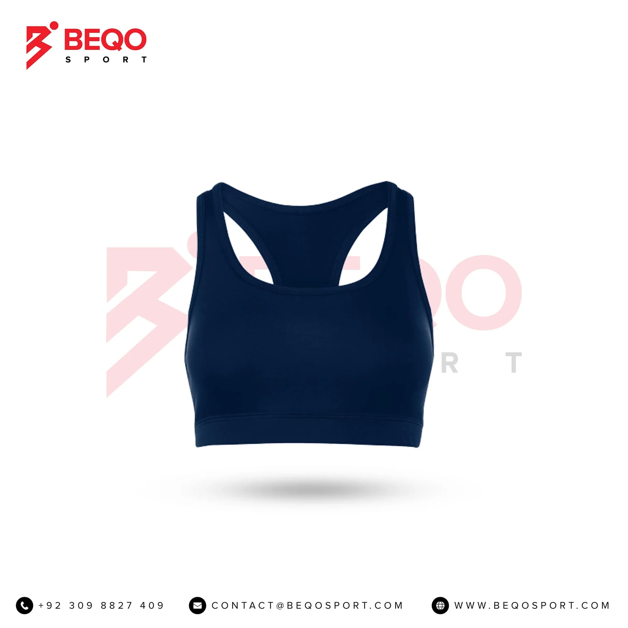Navy Blue Cheer Sports Bra