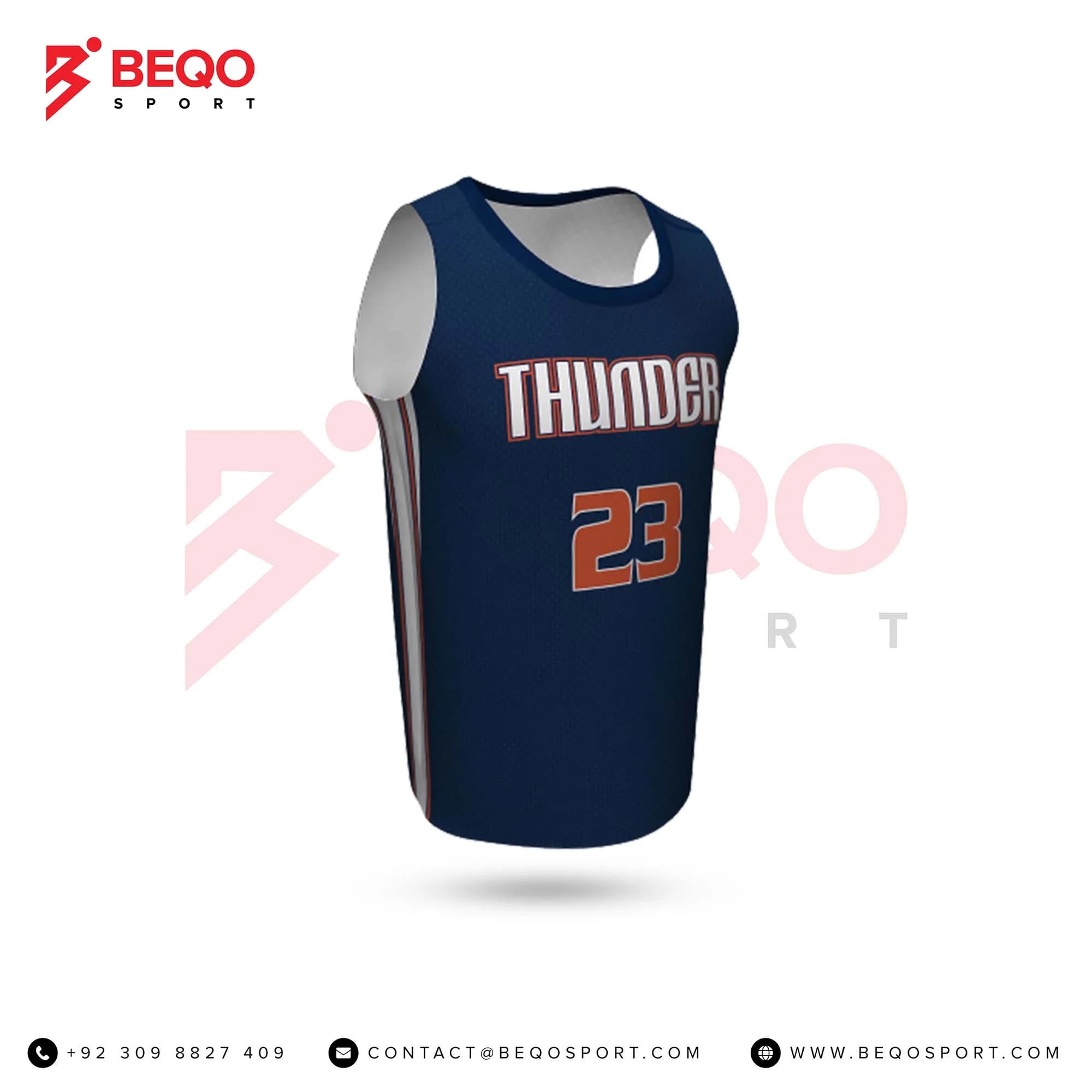 OKC Thunder Basketball Crew Neck Jersey
