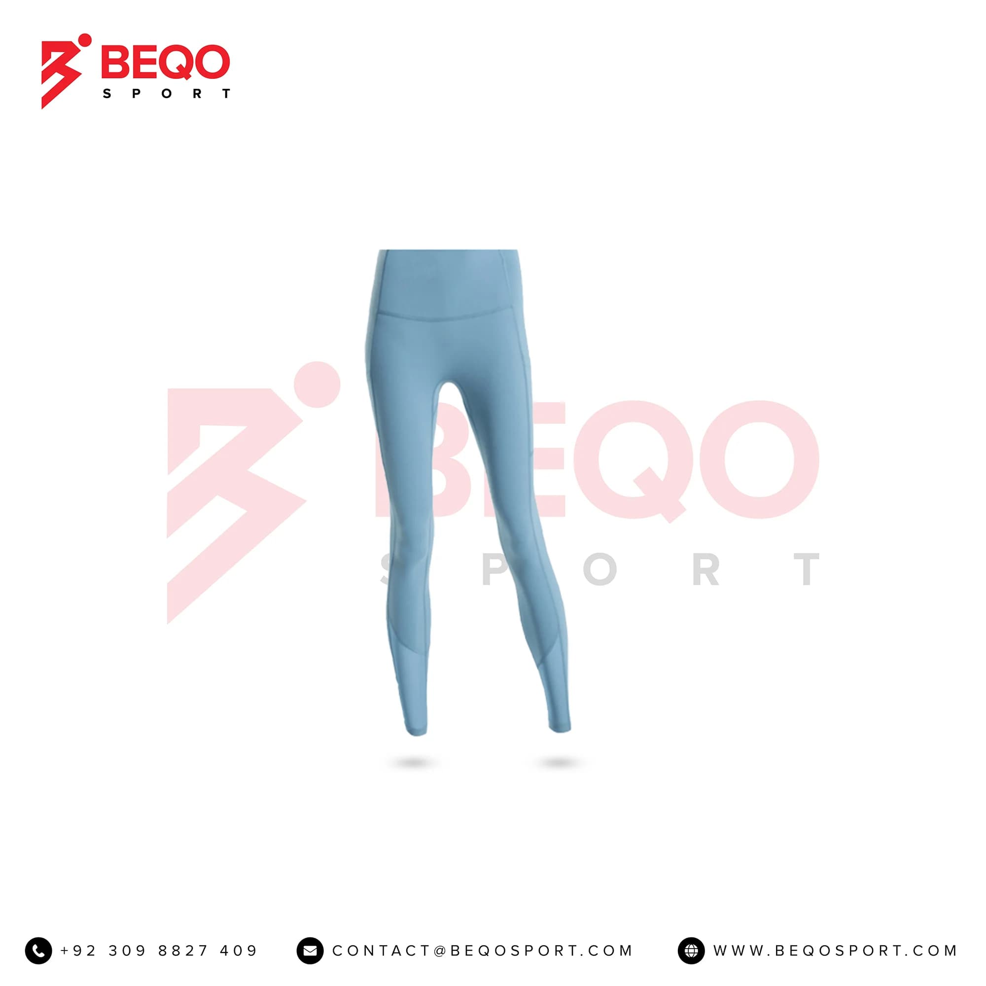 Sky Blue Legging with Mobile Pocket for Women