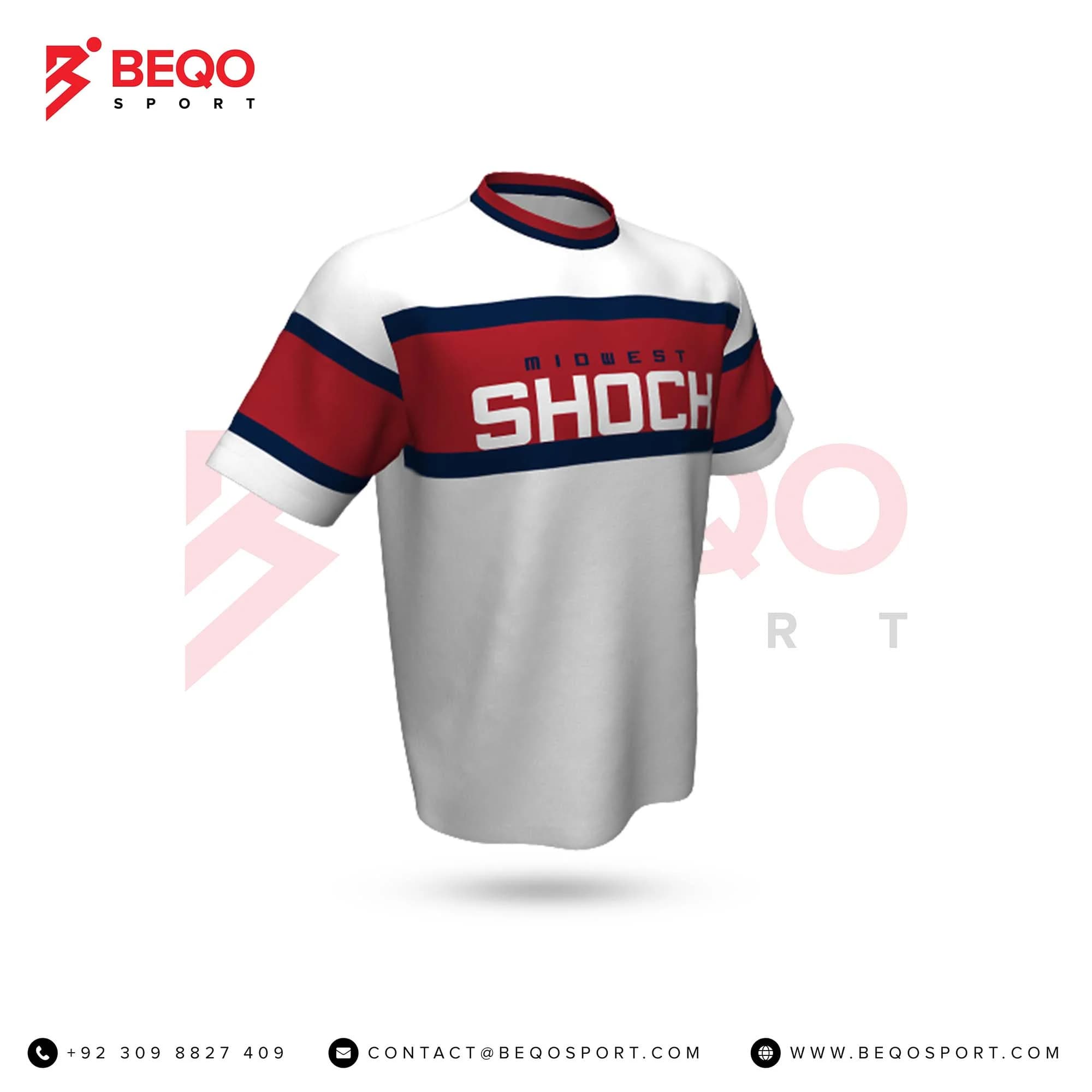 White and Red Youth Baseball Short Sleeve Jerseys