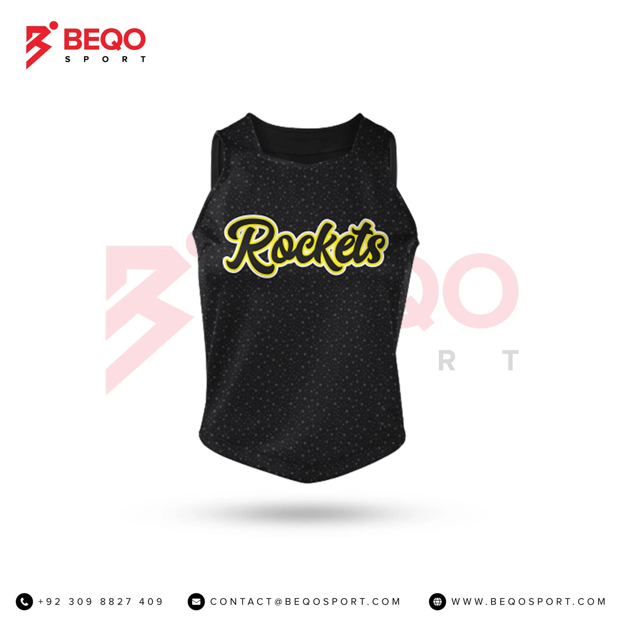 Woman's Black Cheer Modified Shell