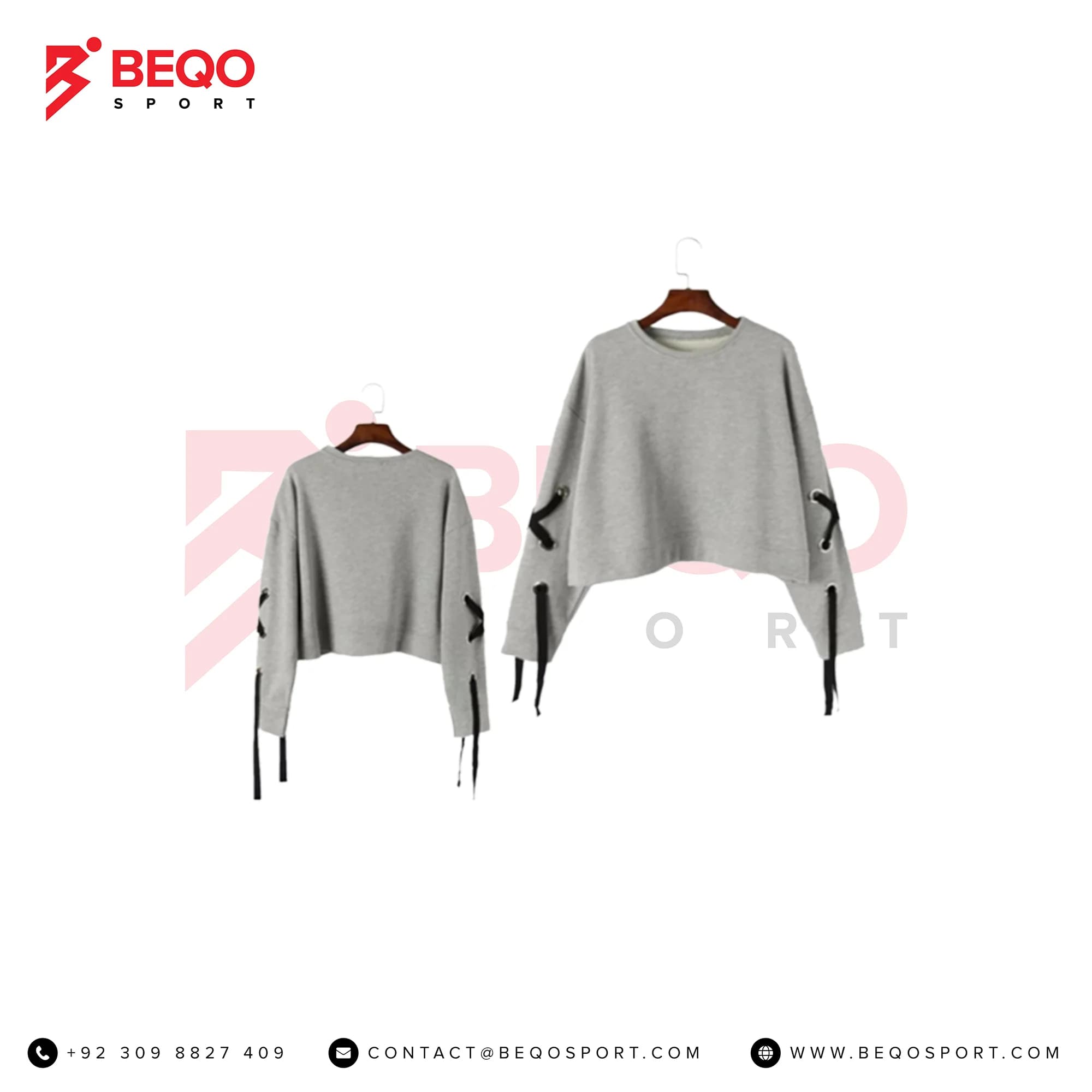 Women’s Loose Sweatshirt with Cords
